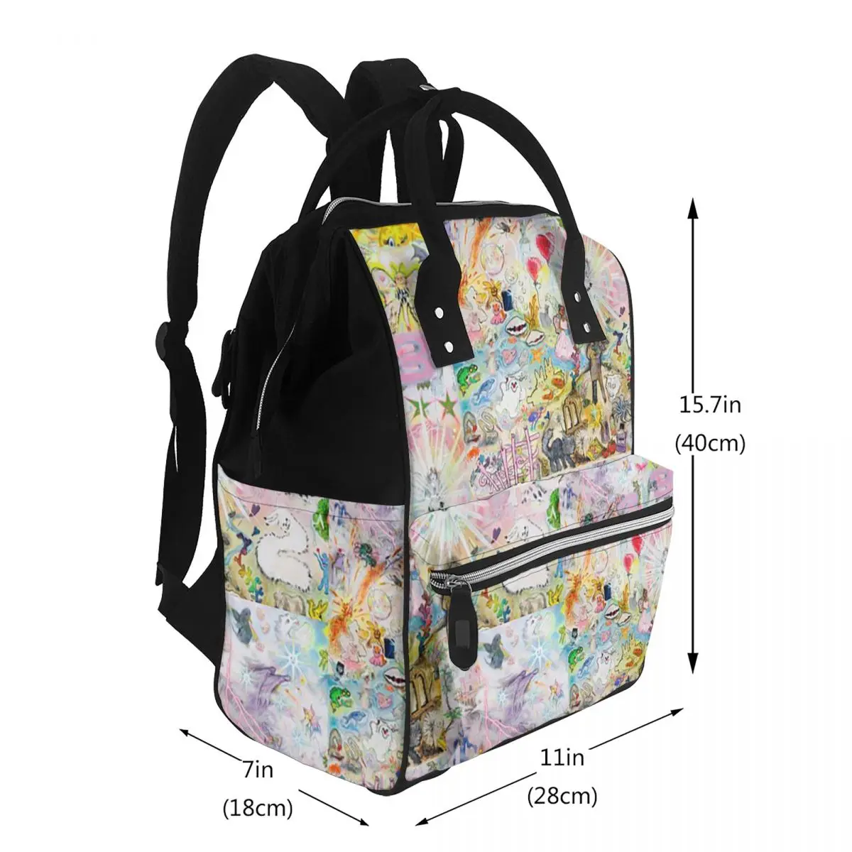 333 Bladee Album Cover Student Backpack School Bag Hiking Travel Daypack for Men Women Bookbag Shoulder Bags