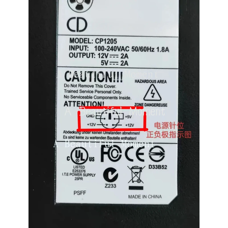 CHEN 12V2A 5V2A AC DC Adapter Charger 6PIN CP1205 for COMING DATA Portable Hardisk Power Supply Power Original