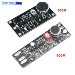 DC 100M 800M 85-115MHz FM Transmitter Wireless Microphone Surveillance Frequency Board Module For Arduino Adjustable Capacitor