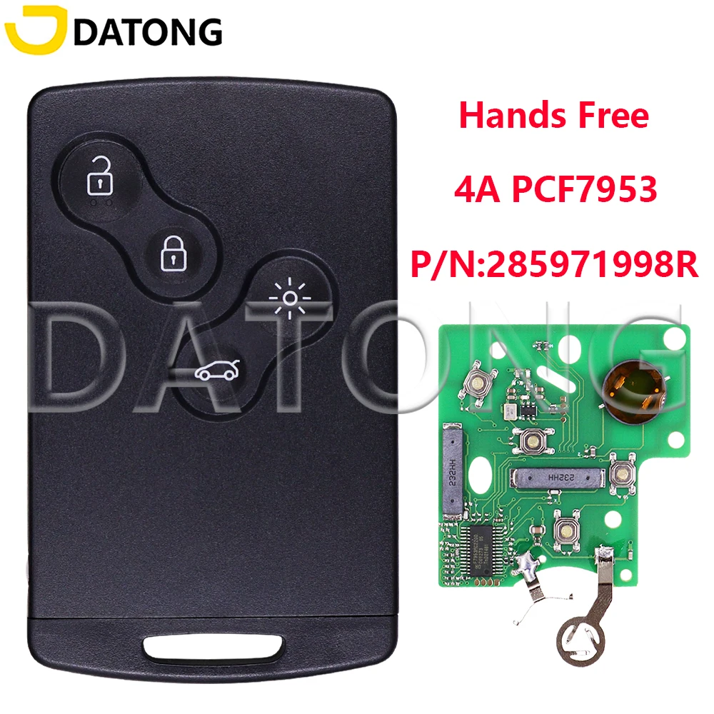 Κλειδί αυτοκινήτου Keyless Go 433MHz για Renault Clio IV και Captur