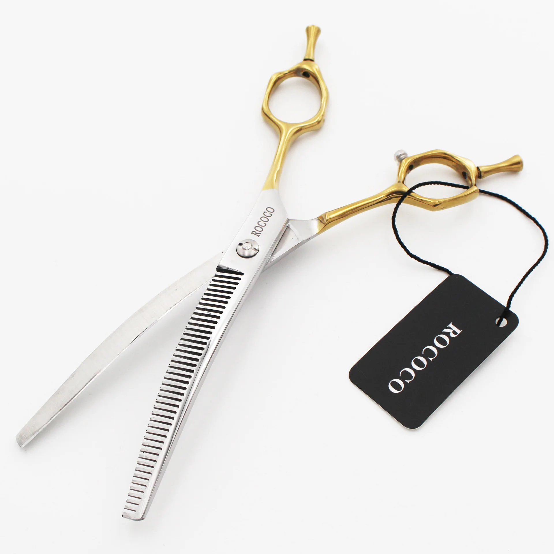 

SHINEKNOT 7.0-Inch Pet Scissors Curved Scissors Curved Fishbone Scissors Set Specialized Grooming Tool For Dog Beauticians