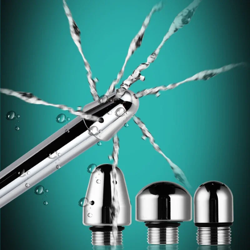 Anal Pussy Shower Enema Water Nozzle Butt Plug Head Enema Anal Cleaning Kit Faucet Anus Sex Toy Bidet Vaginal Washing Sex Toys