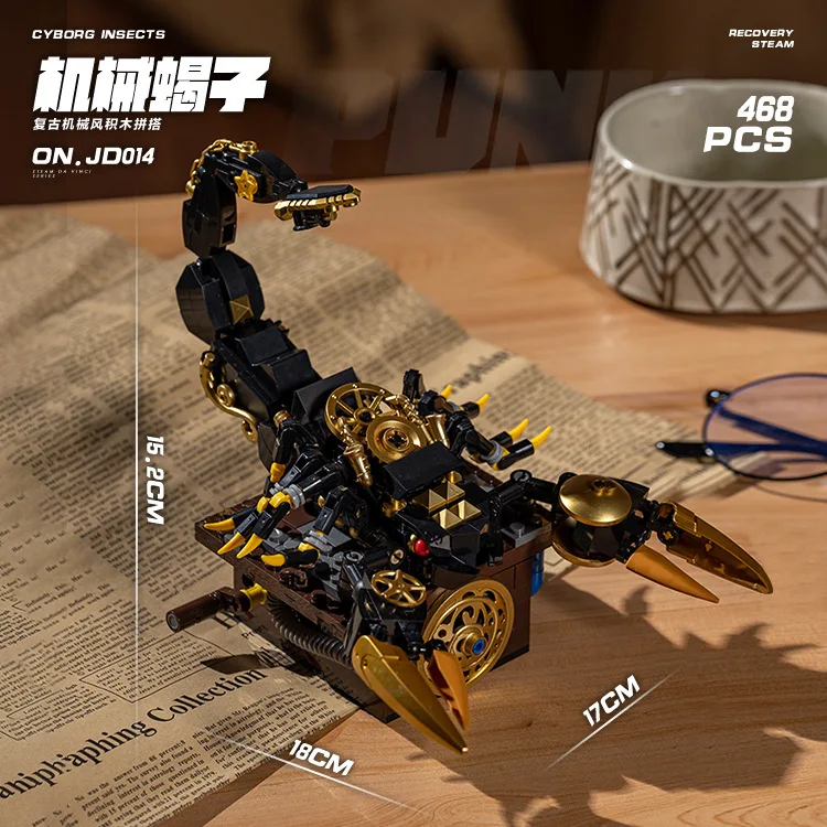 

Новый набор для сборки продуктов, механические игрушки в виде насекомых-скорпиона, подарки, устойчивые к давлению насекомые-головоломки с животными, игрушки для взрослых