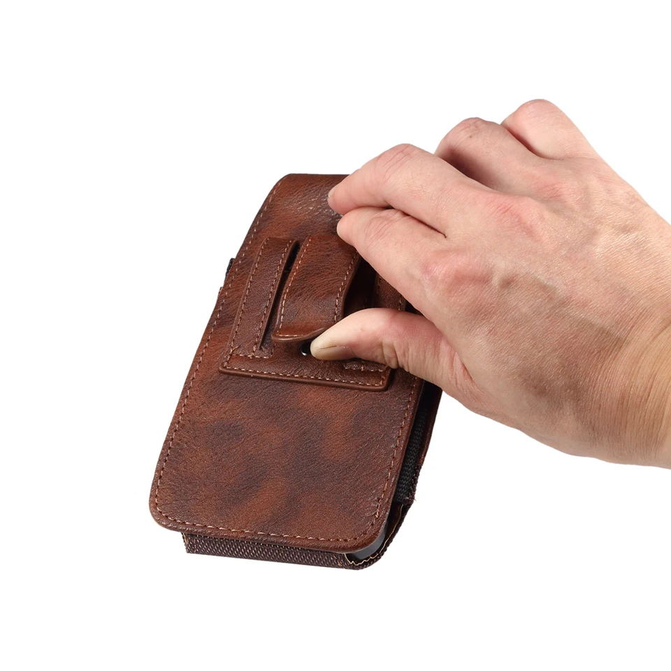 Aopan Custodia In Pelle Con Clip Da Cintura E Slot Per ID – Cover Magnetica Per IPhone XS Max, 8 Plus, Xiaomi Mi A2, Huawei Honor 8X E Mate 20 Lite – Proteggi Il Telefono In Uscita!