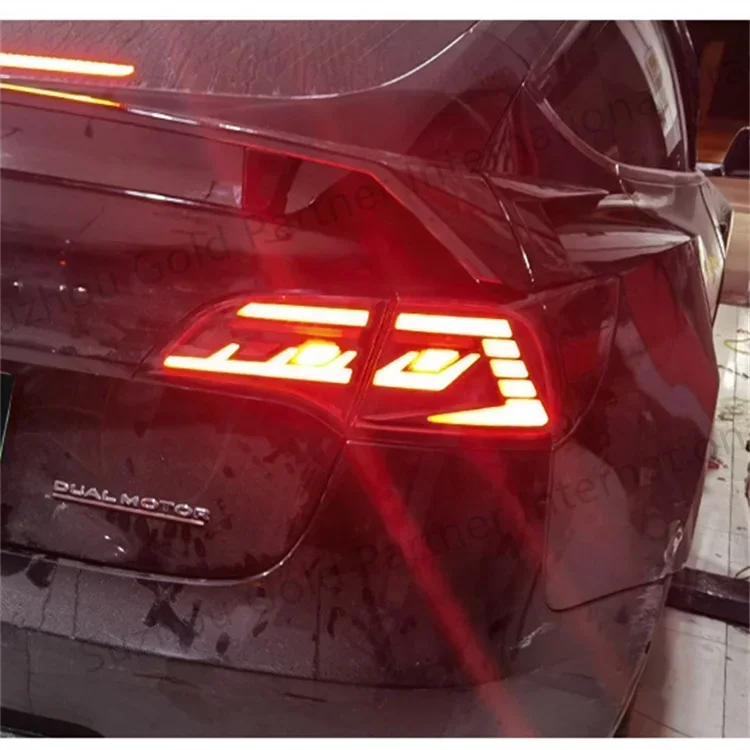 Car Styling Tail Lamp For Tesla Model 3 Model Y 2016-2021 LED Dynamic Signal DRL Brake Reverse LED Tail Lights