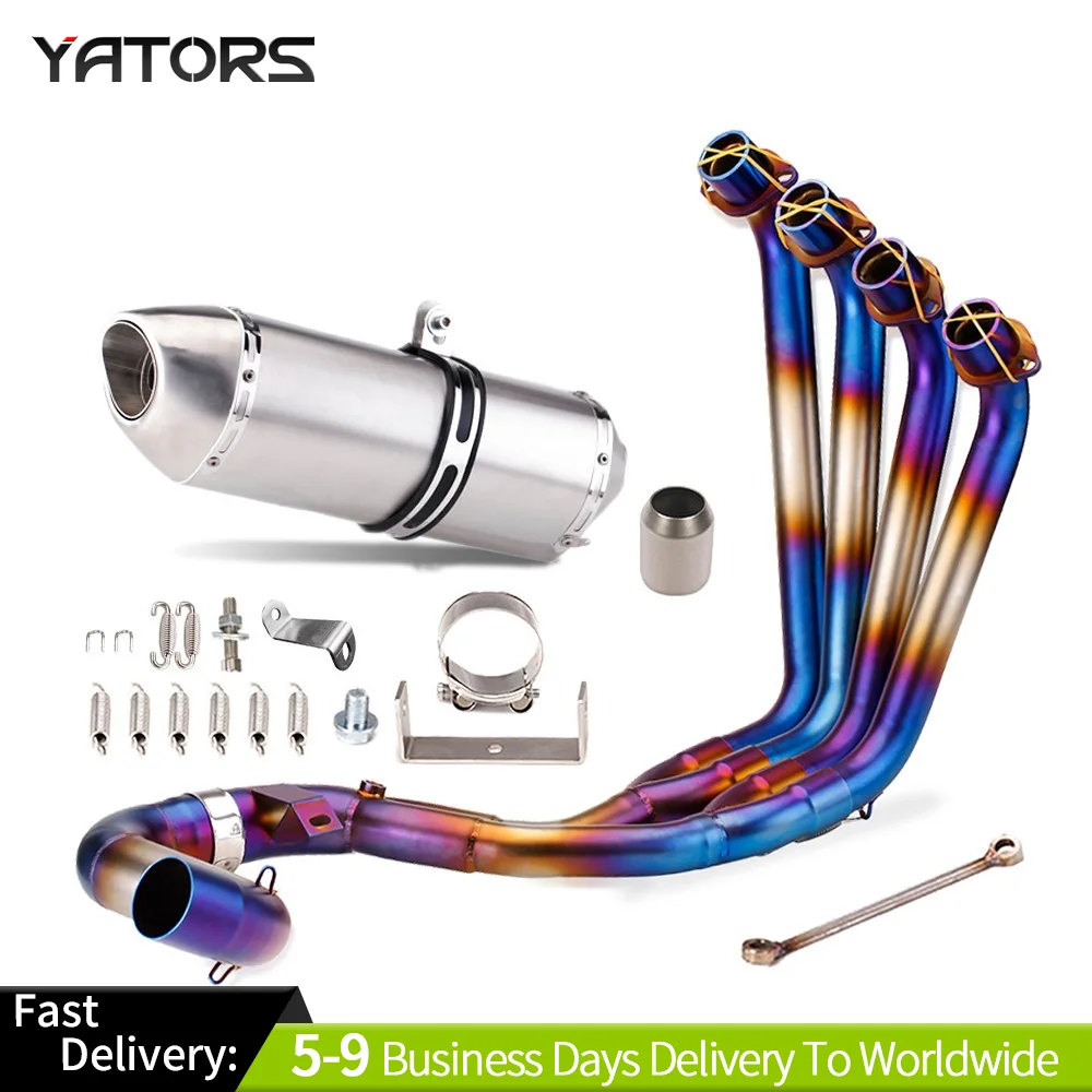 

For Honda CBR650R CB650F CB650R 2014-2023 Full System Exhaust Tips Header Pipe Exhaust Systems Exhausts Pipes