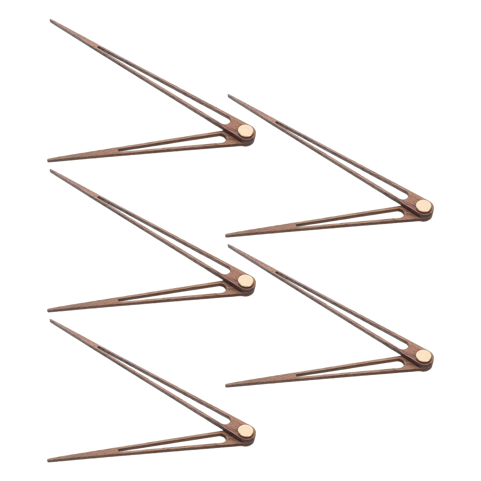 

5 Sets Wooden Clock Hands for 12 Inch Clocks Brass Sleeve DIY Repair Parts Long Shaft Mechanism Wooden Replacement Hand