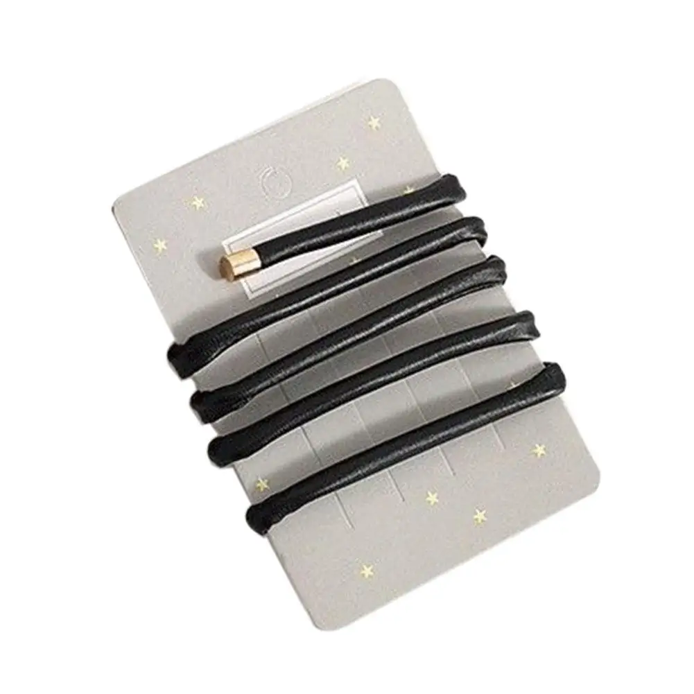 Women PU Leather Hair Ties Ponytail Holder Braiding Stand Bands Decor For Ties Hair Dreadlock French Style Hair Bands for Women