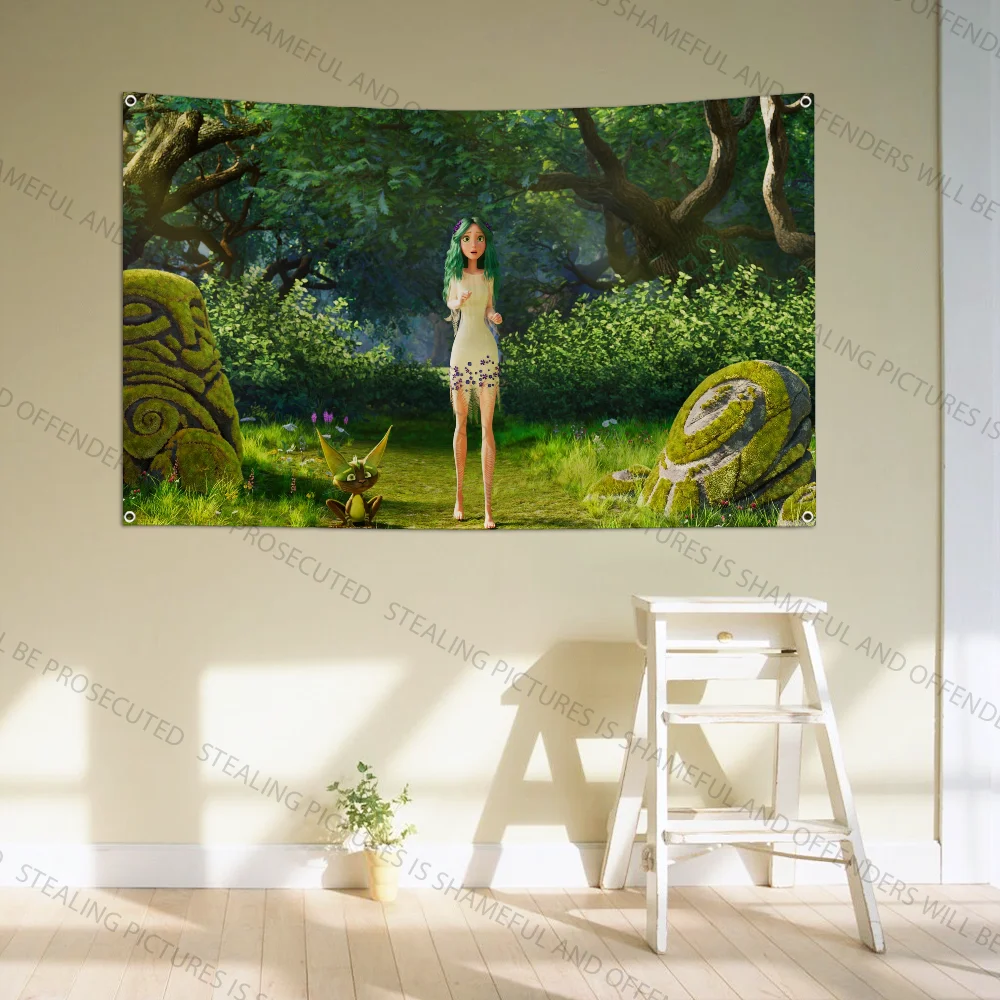 Anime M-Mavka The F-Forest Flag Large Size Shop Art Promotion Advertising Booth Flag Hanging Banners