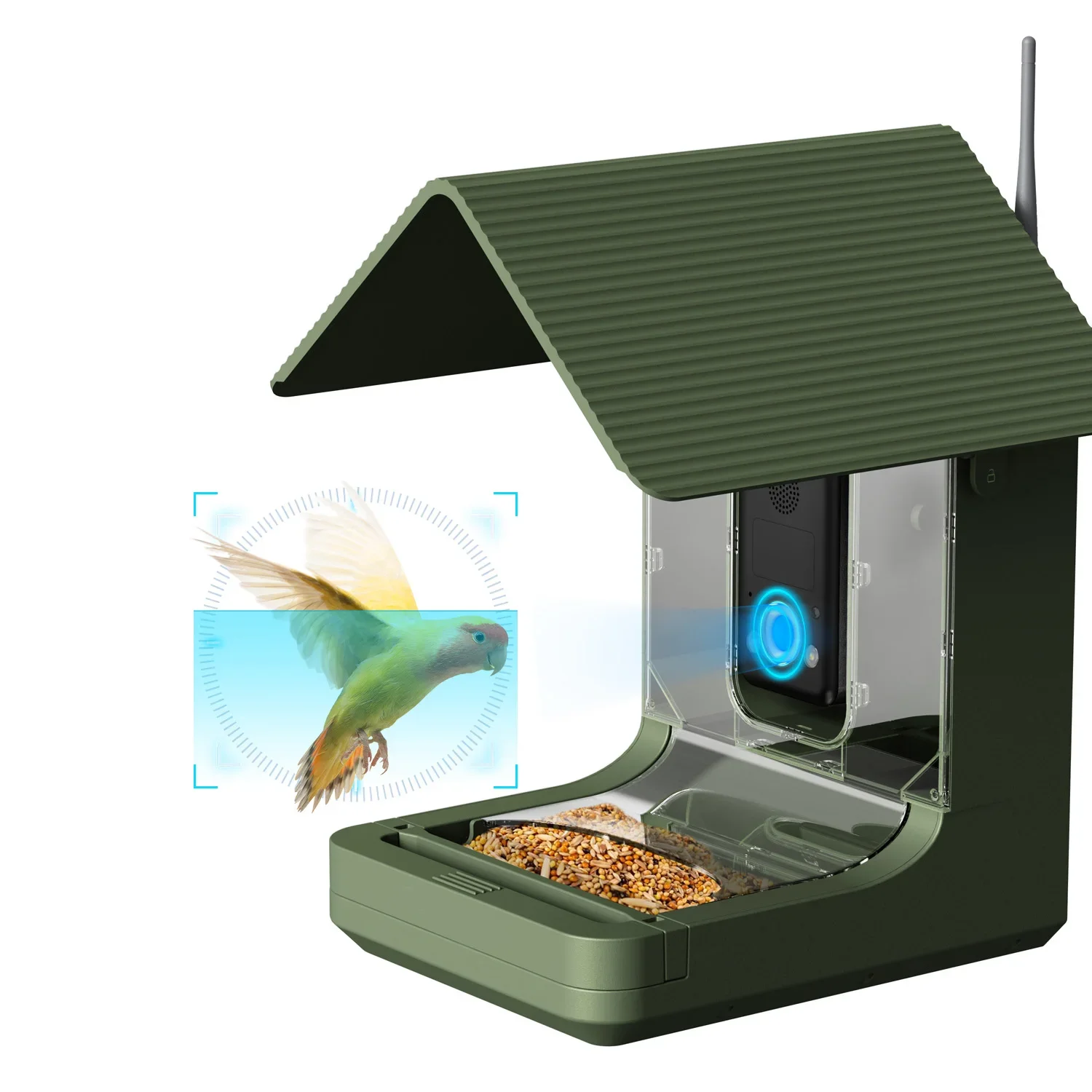 Willfine 4K 10,000Mah App Control 2.4Ghz 5Ghz WiFi Smart Bird Feeder Camera With Color Night Version