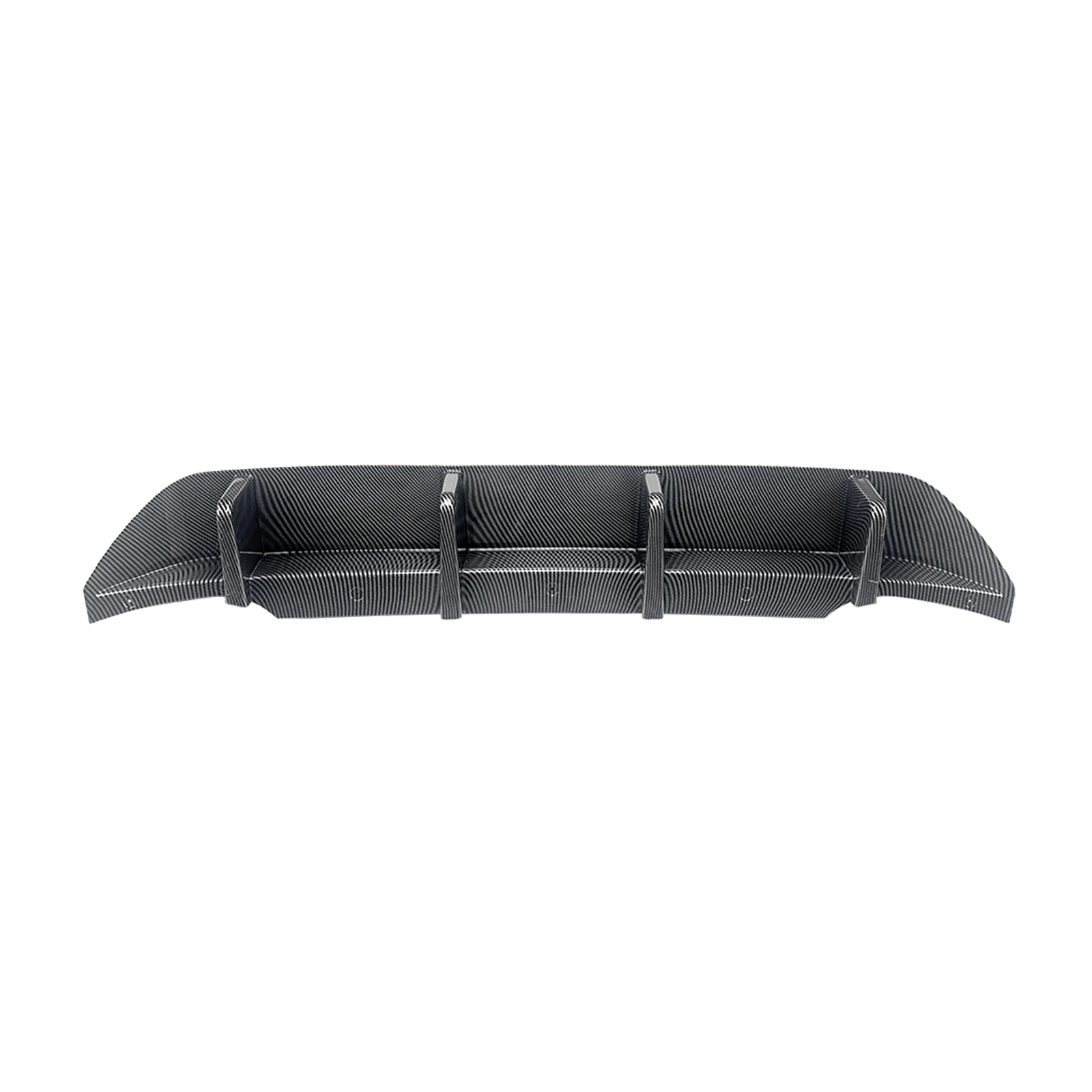 Rear Bumper Diffuser Lip Carbon Look/Gloss Black Tail Spoiler Splitter For Volkswagen VW T-Roc T Roc 2018-2022 Standard Versions