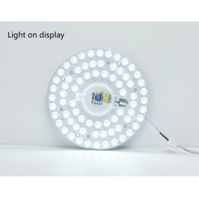 Led círculo painel de luz para ventilador de teto luz led motores retrofits kit