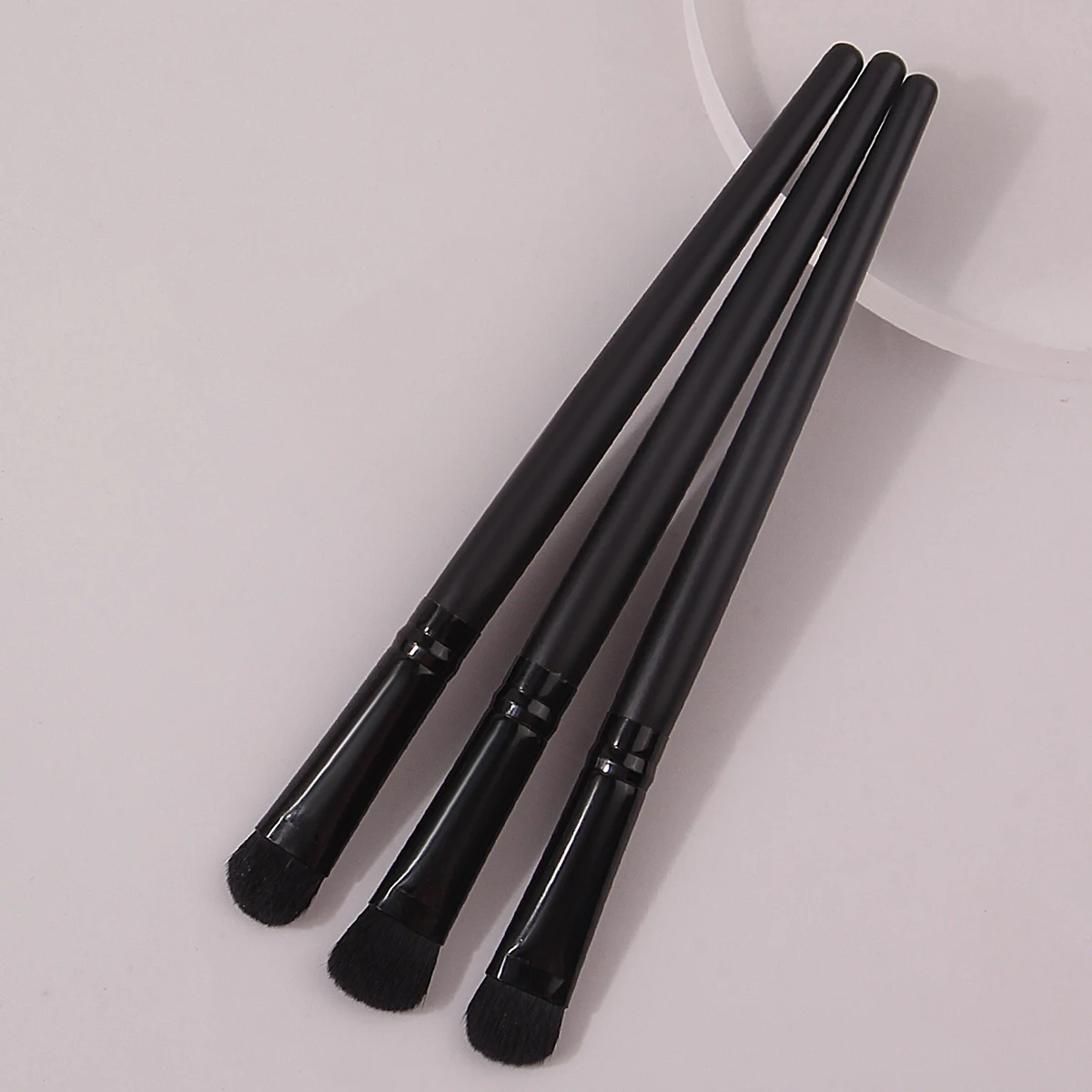 Pinceau de maquillage avec manche en bois en forme de flamme de haute qualité, brosse à haute brillance, outil de maquillage pour le visage doux et polyvalent 6 pièces