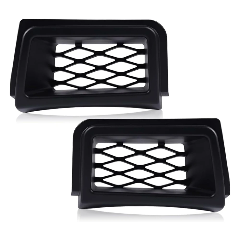 

POVTOR Caliper Air Duct Set Black Front Bumper Right & Left Air Duct Bezel Cover Trim for 2003-2007 Chevy Silverado 1500