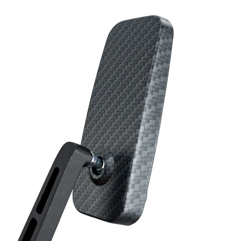 Anti-Glare Motorcycle Side Mirror Blue Glass Easy To Install Rear View Mirror For Scooter Aluminium Alloy Adjustable