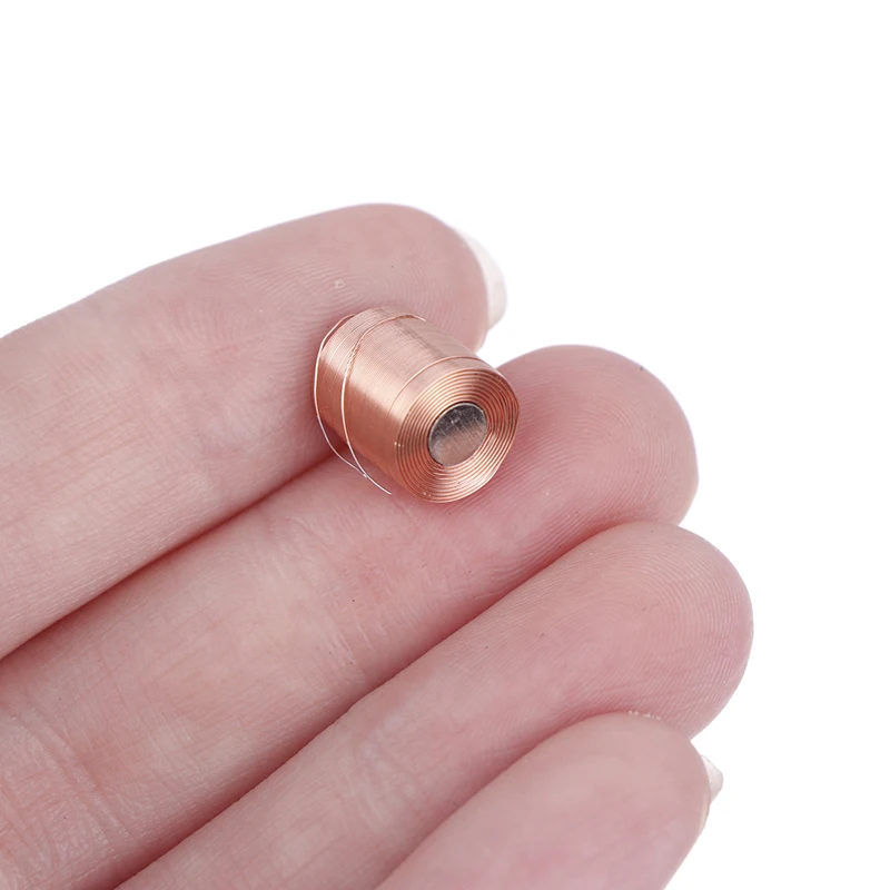 Micro Electromagnet Coil 9x10mm with Iron Core, 0.16mm Copper Wire 26 Ohm Resistance, Mini Solenoid for DIY Electronics