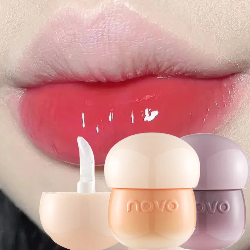 Brillo de labios de agua con espejo, esmalte de labios resistente al agua, hidratante, lápiz labial líquido de larga duración, brillo de labios rojo Sexy, cosméticos de maquillaje