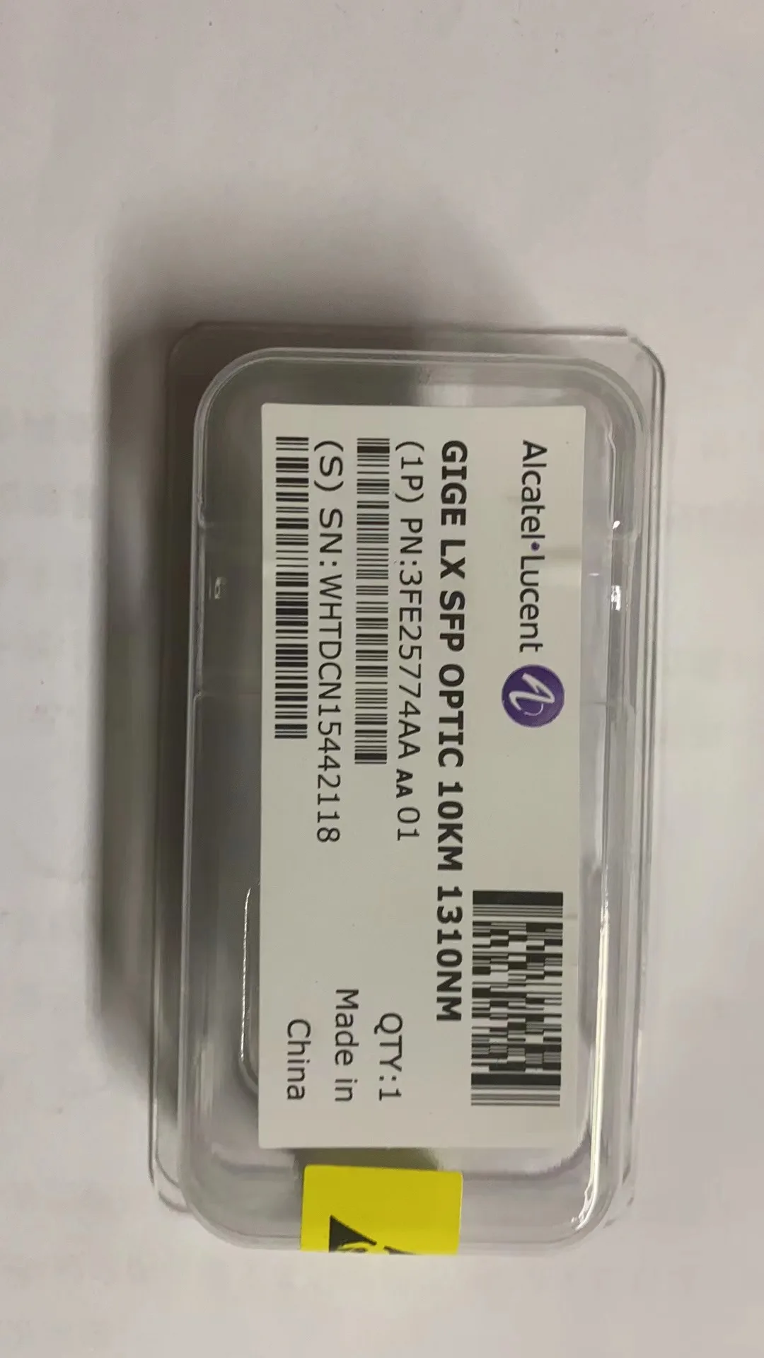 Imagem -02 - Módulo Transceptor Original Novo 3fe65831aa 3fe25774aaaa 3fe25775aaaa 3fe53441baaa 3he00027caaa0110g- er +40 85 1550nm Sfp +