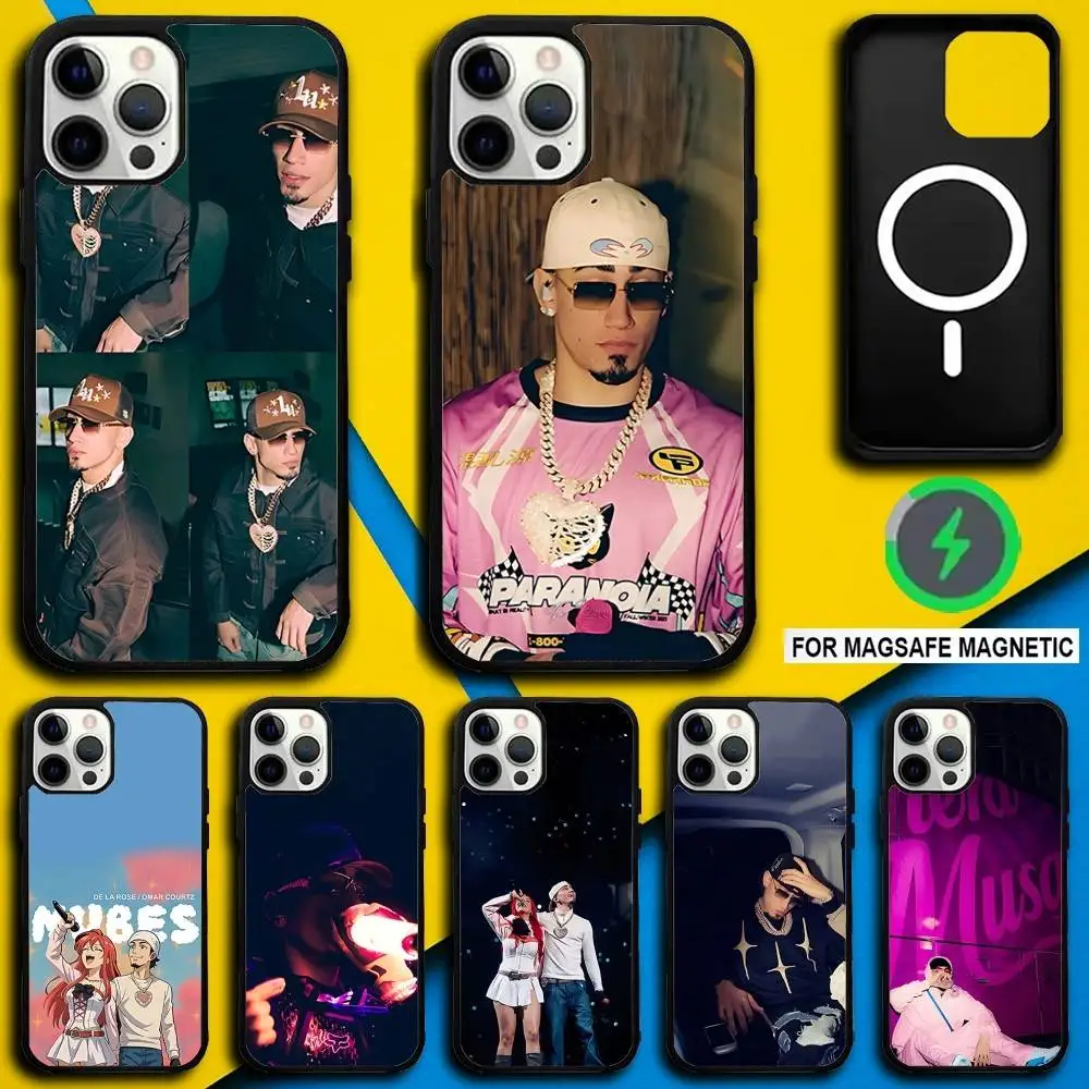 

O-Omar Courtz Singer Phone Case For iPhone 16,15,14,13,12,11,Pro,Max,Plus,Mini,SE4,E Magnetic Magsafe Wireless Charging