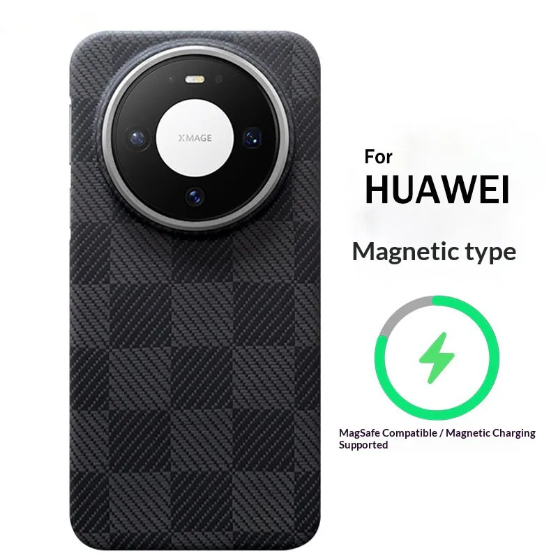 For HUAWEI Pura 90 80 70 Pro Max Ultra Mate 80 70 Pro Max 100% Original Kevlar Case Aramid Fiber ultra-thin Magnetic phone cover