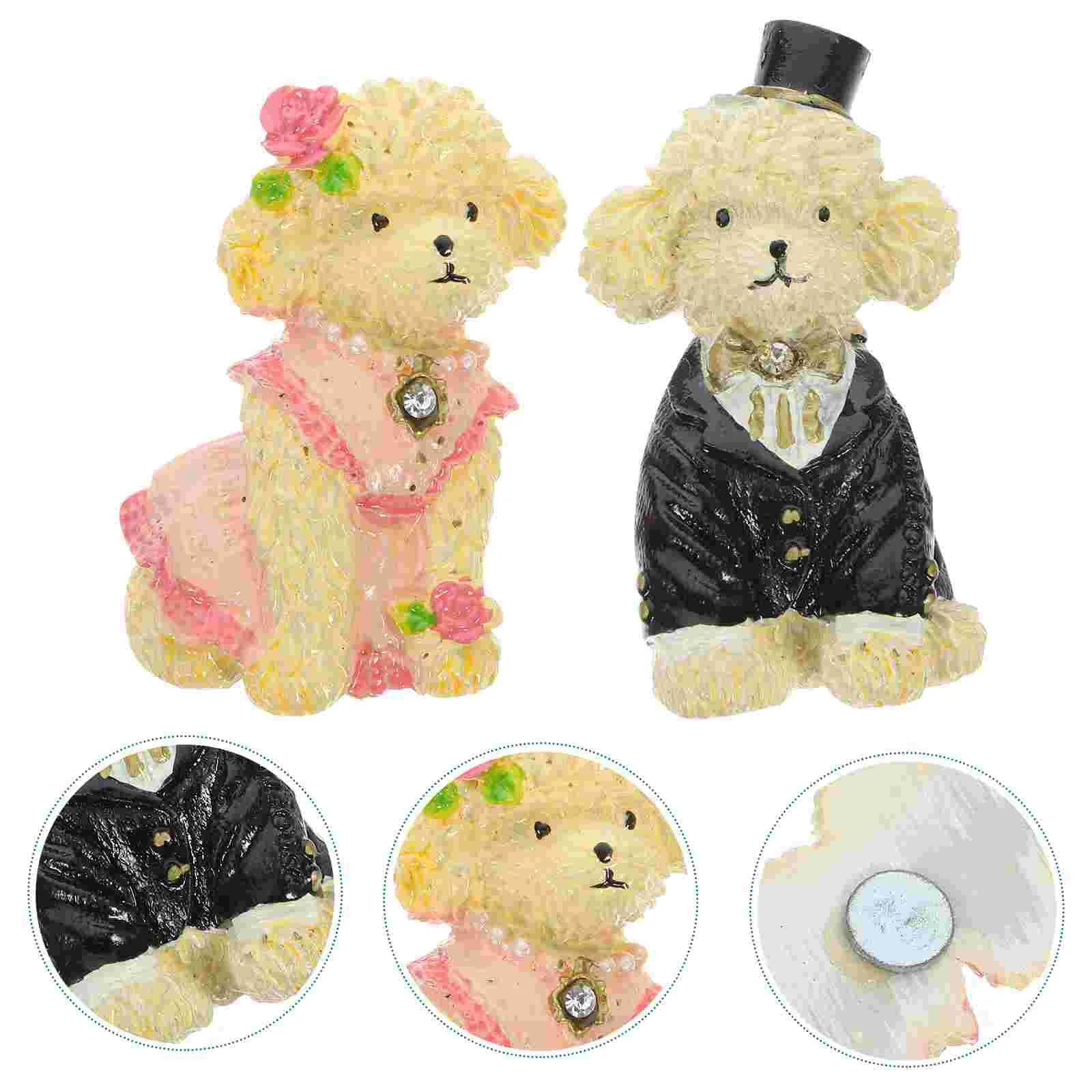 2-częściowy magnes na lodówkę Cute Puppy Dogs Office Refrigerators White Board Decor