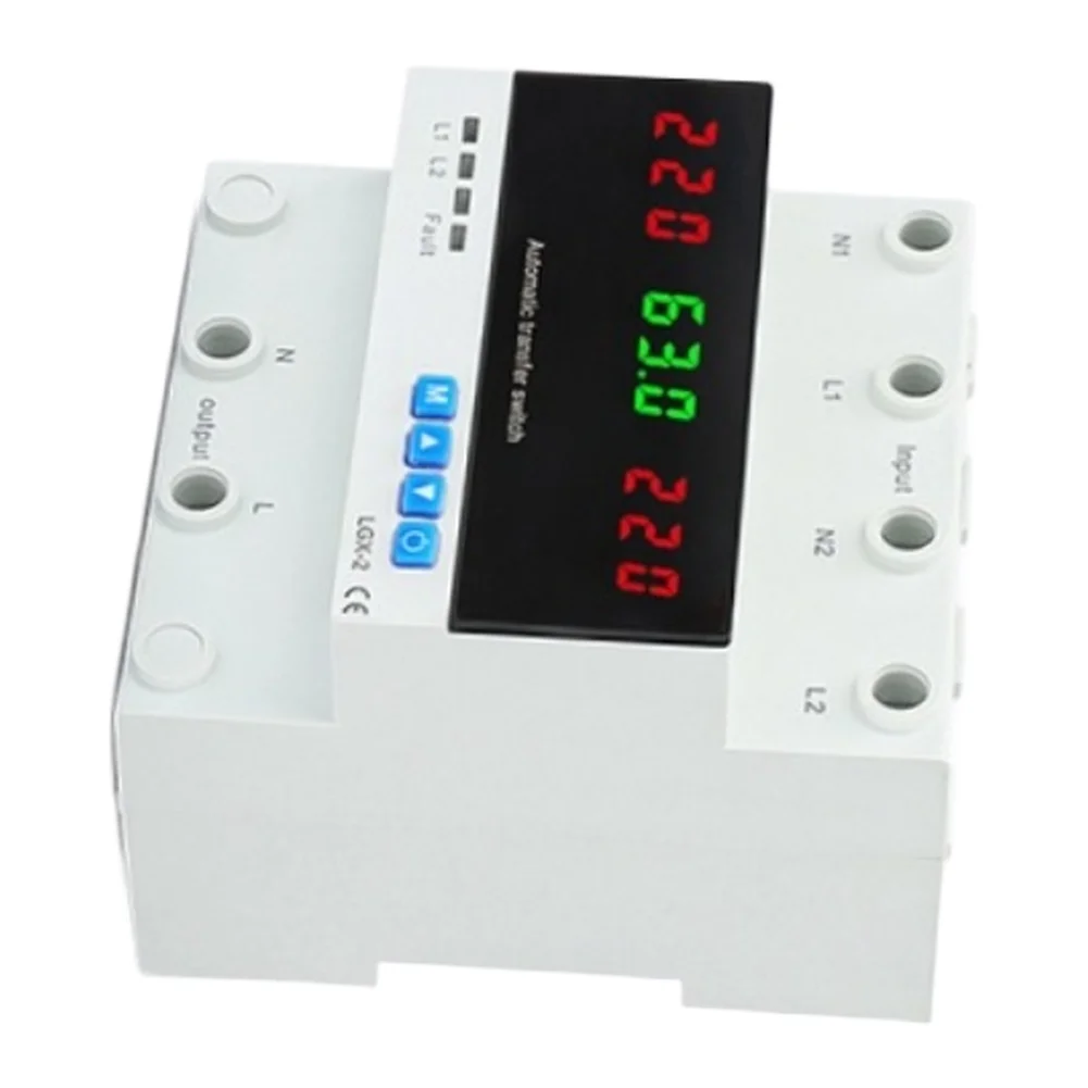 Automatic Phase Switching Protector with Adjustable Trip Values for Overvoltage Undervoltage and Overcurrent Events