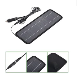20W 12V Outdoor Polysilicon DIY Solar Cells Charger Solar Panel Board 340*140*35MM with Clip for Outdoor Lamp Car Boat Battery