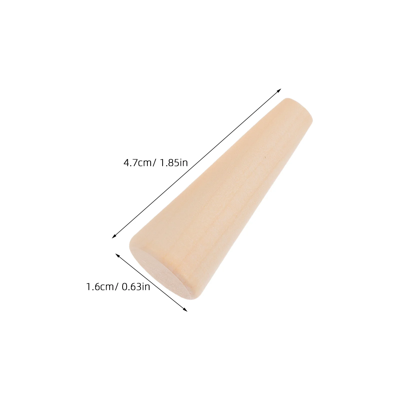 20 قطعة من الخشب الطبيعي المخروط الدائري حامل عرض المجوهرات منظم الحد الأدنى على شكل مخروطي حامل لديكور متجر المنزل بنفسك #4