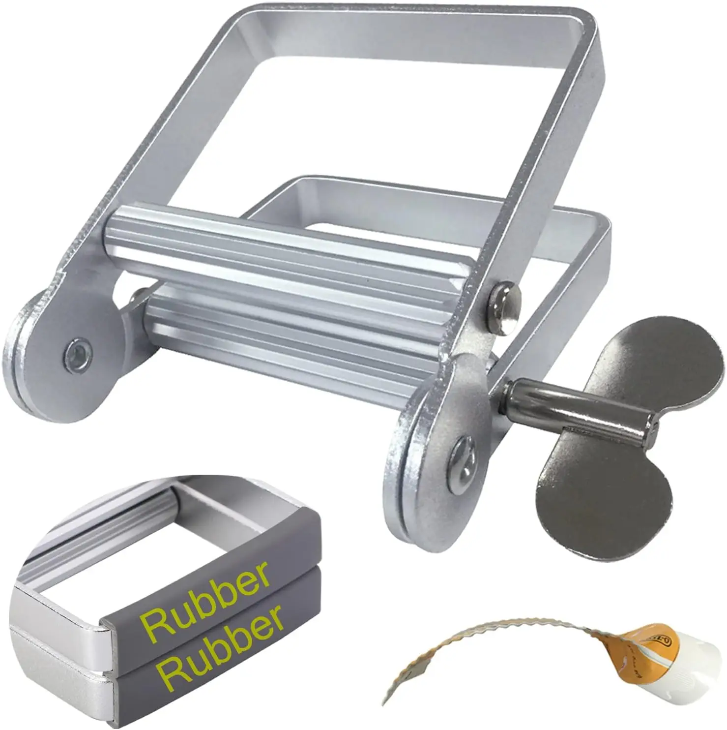 

Металлический выдавливатель для тюбиков, большой многофункциональный роликовый дозатор для тюбиков с краской для волос, краской для ногтей, домашний инструмент