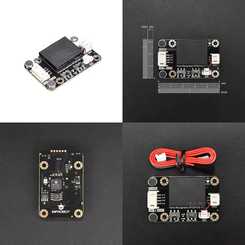 Gravity: automatic speech recognition module I2C UART passive speaker small speaker 8 3W WS2812 rgb full color light strip