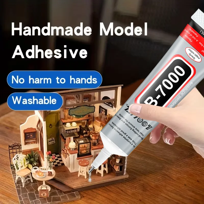 Colla B7000 trasparente con punta precisa, colla per unghie con strass, colla artigianale, super colla, colla per scarpe, colla per stoffa, colla per gioielli.
