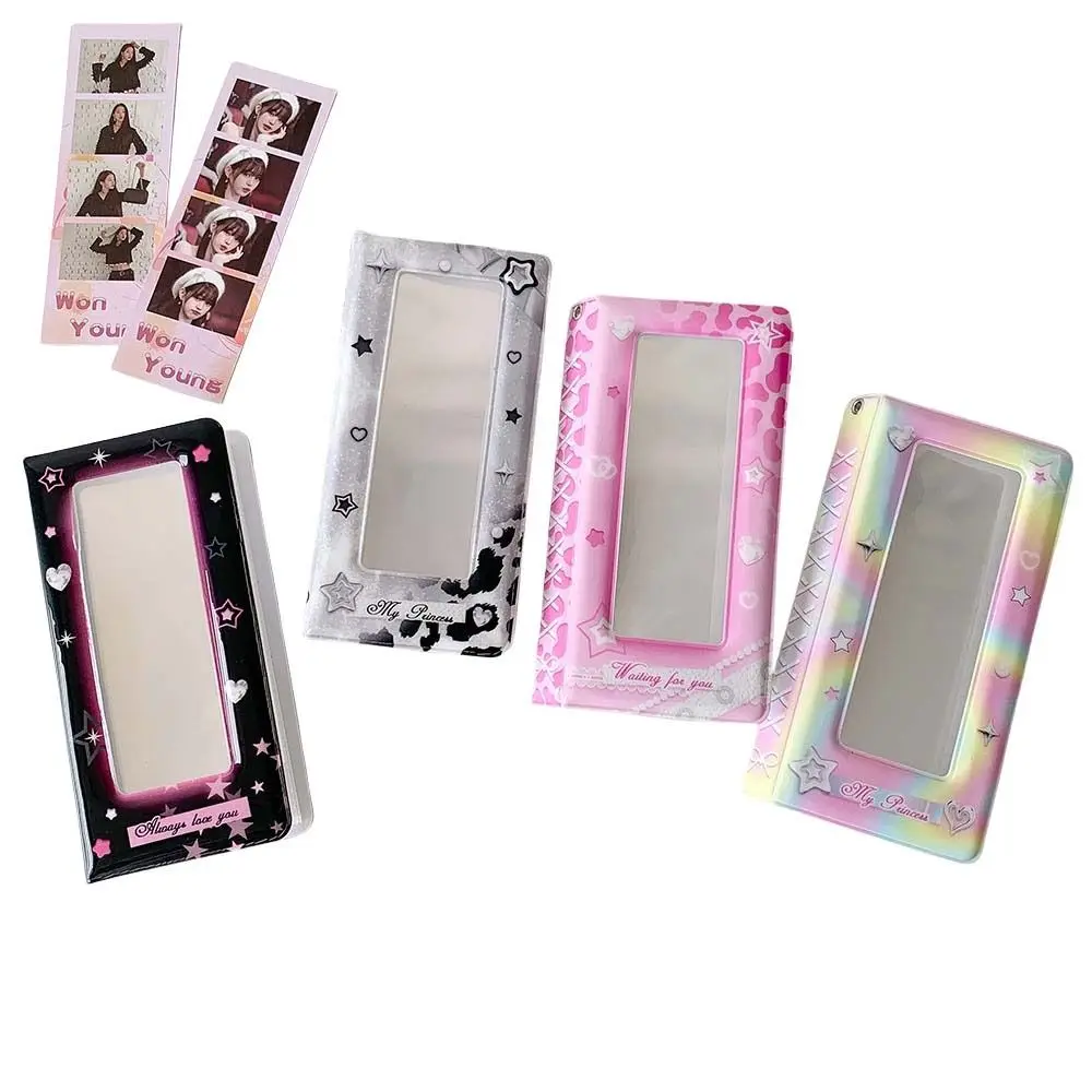 Y2K PVC Card Cover Korean Photocard Album Hanging Decoration Keychain Pendant Idol Card Display Protector Sweet Korean Style