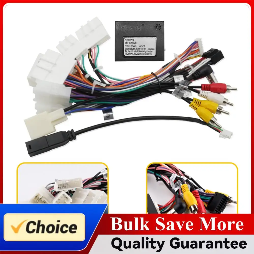 

Wired Harness Adapter Canbus Box Car Stereo Audio Power Wiring Harness Cable Power Cable Connector for Toyota For JBL Amplifier