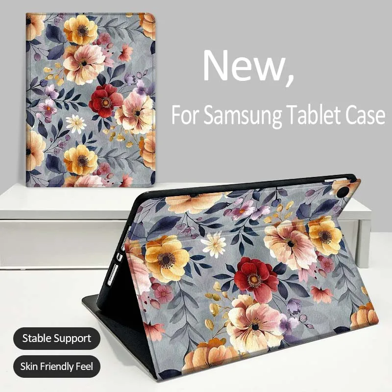 

Beautiful floral fragments For Samsung Galaxy Tab A A7 A8 A9 A11 S6 S11 Lite Plus 10.1 10.4 10.5 Inch 2022 2025 Tablet Case