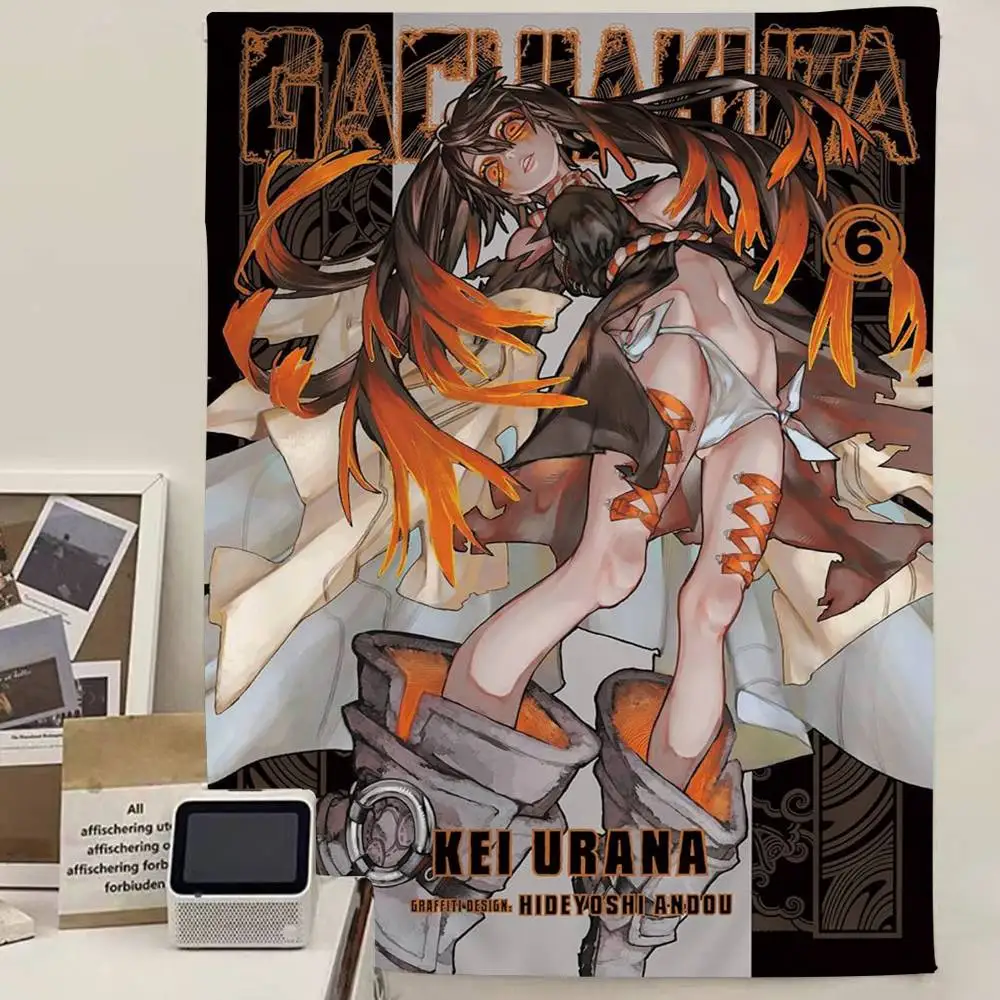 Anime G-Gachiakuta Tapestry Art Printing Japanese Wall Tapestry Anime Wall Hanging Home Decor