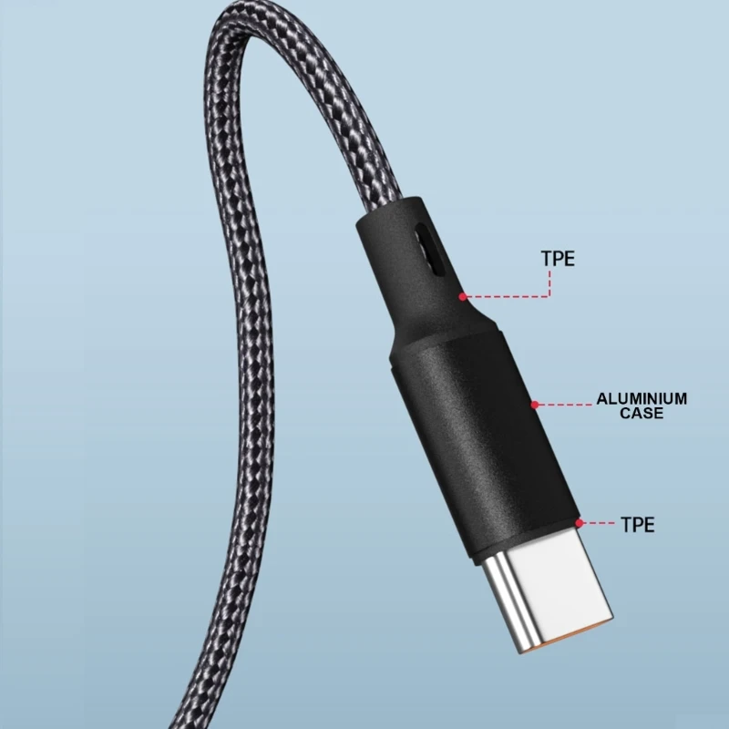 USB C Male to 2 USB C Male Y Splitter 2Port USB C Fast Charging Cable for Efficient Power Delivery to Two Devices