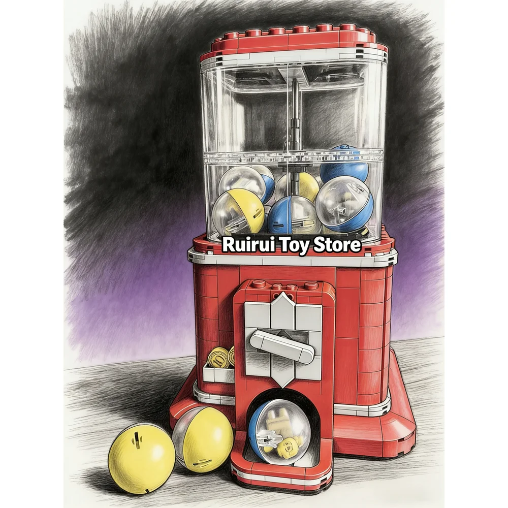 

Creative Vending Machine 21358 Building Blocks Set - Compatible With Lego Bricks, 1343 Pieces, Ideal Christmas Gift