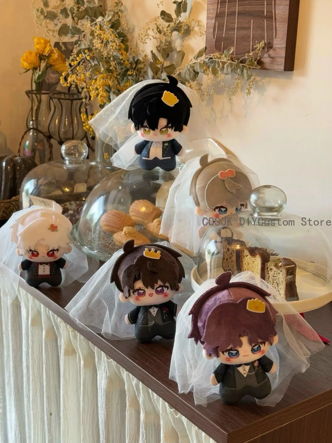 

Game Caleb Xavier Zayne Rafayel Sylus Love and Deepspace Print Plush Pendant Anime Cosplay 10cm Dango Mascot Keychain Gift