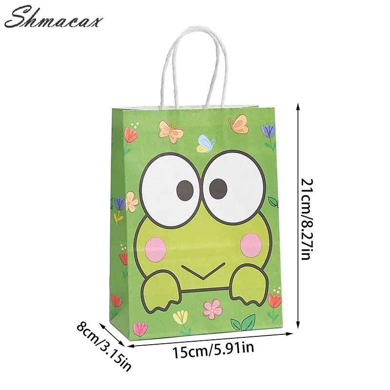 Cartoon saniris Anime Kraft Paper Bag Candy Cookie Gift Bag Shopping Handbag Birthday Party Gifts Package Bags