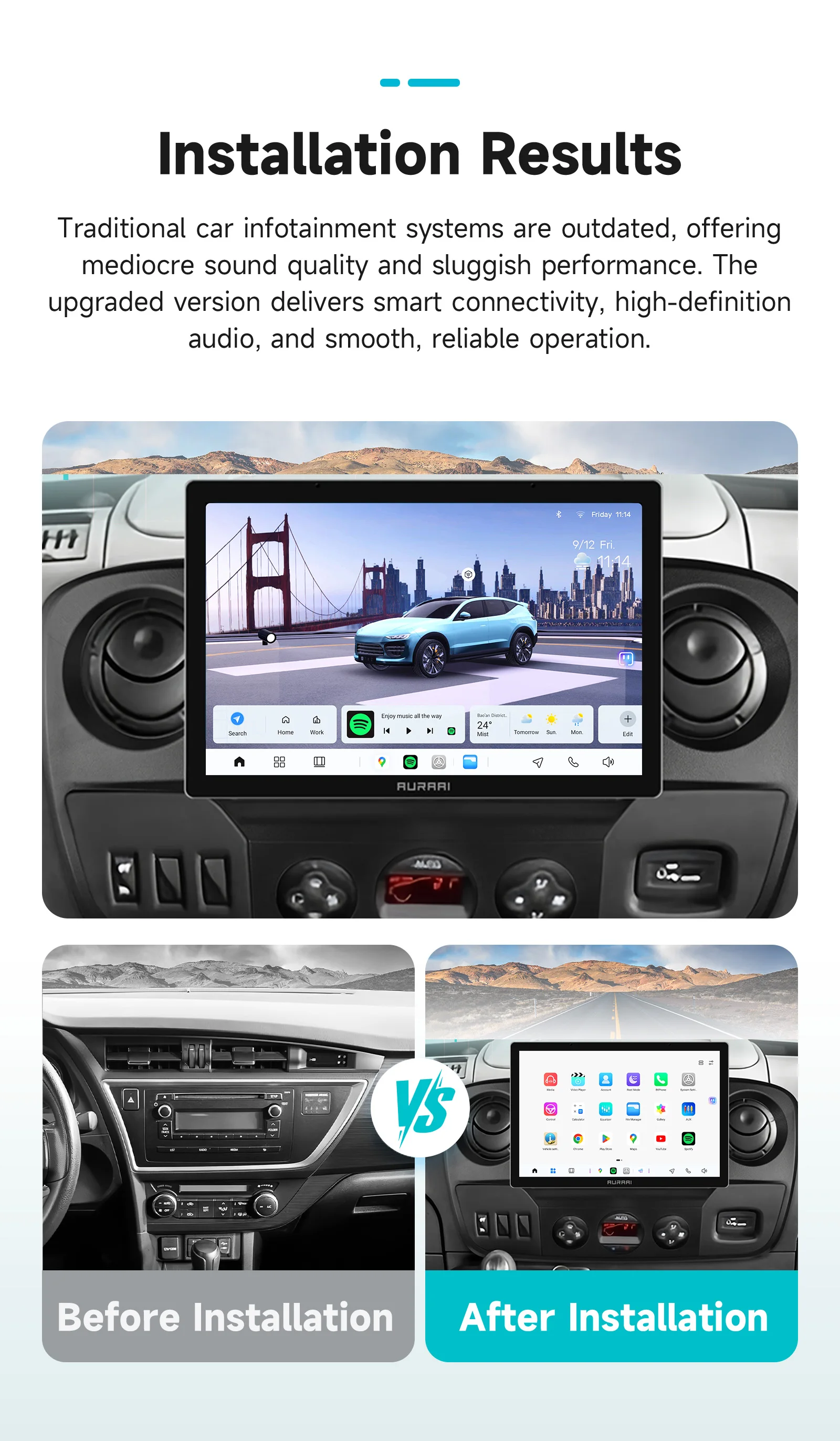 Hizpo 13,1'' Autoradio für Nissan NV400 2010 - 2019 für Opel Movano für Renault Master III 3 2011 - 2021 Carplay Android Auto – Detail 4