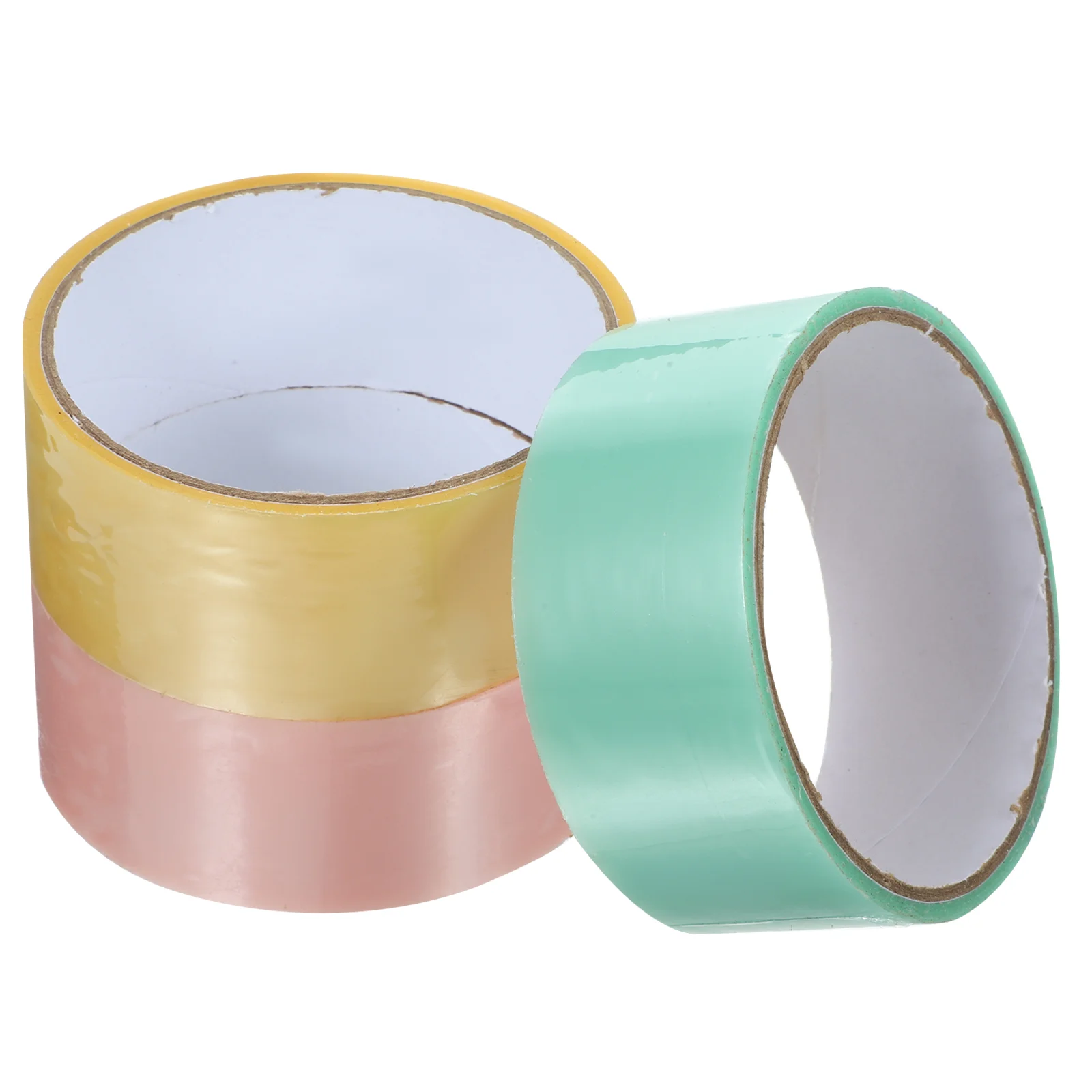 

3 Rolls 5pcs Packaging Decompression Sticky Ball Tape Car Toys Tapes Double Sided Adhesive Disco Balls Colored