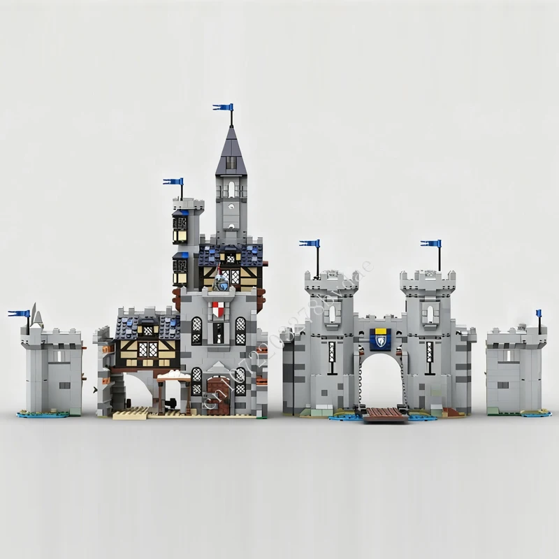 2350PCS MOC Medieval Castle Puzzle Horse Lord Castle Assembly Set Toy For Friends Christmas Holiday Toys Gift for Kids Ages