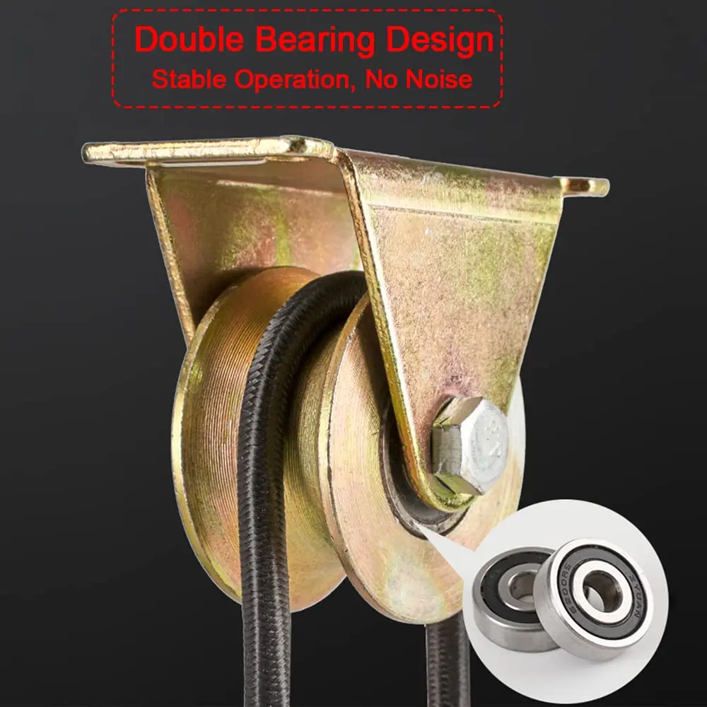 4Pcs V Groove Caster 1-1/4inches, Sliding Gate Wheel, for Inverted Track, Rolling Gate, Sliding Gate, Industrial Machines Rail