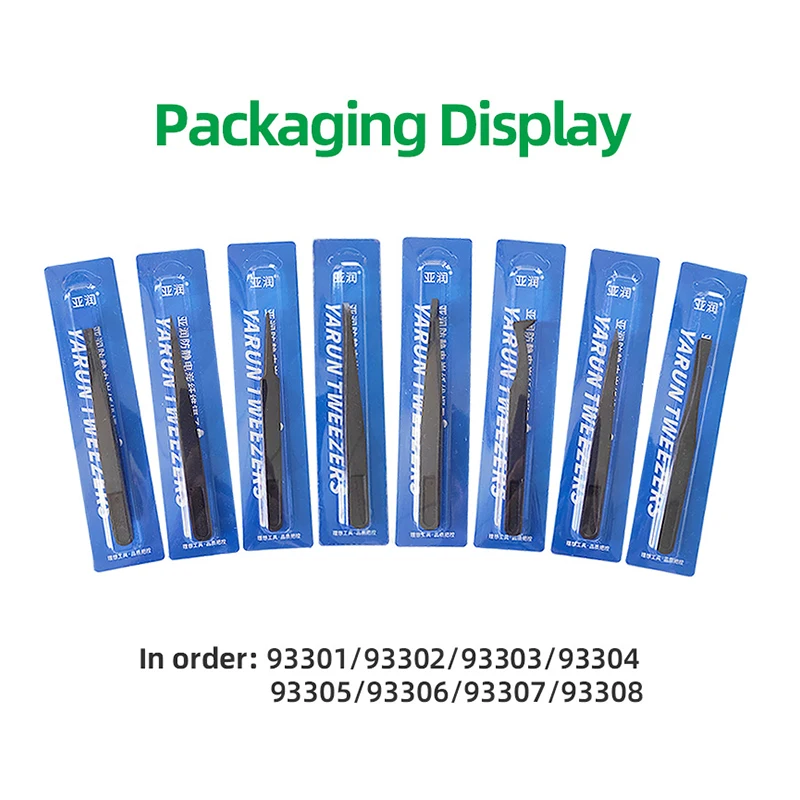 Anti-Static Plastic Tweezers, Industrial Tweezers, Precision Repair Hand Tools; Anti-Static Polycarbonate Fiber Tweezers