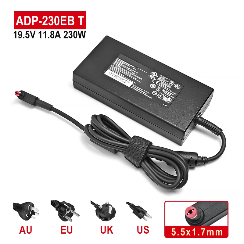 

19.5V 11.8A 230W For Chicony A17-230P1A A230A033P Power Supply AC Adapter For ACER DELTA ADP-230JB D Laptop Charger