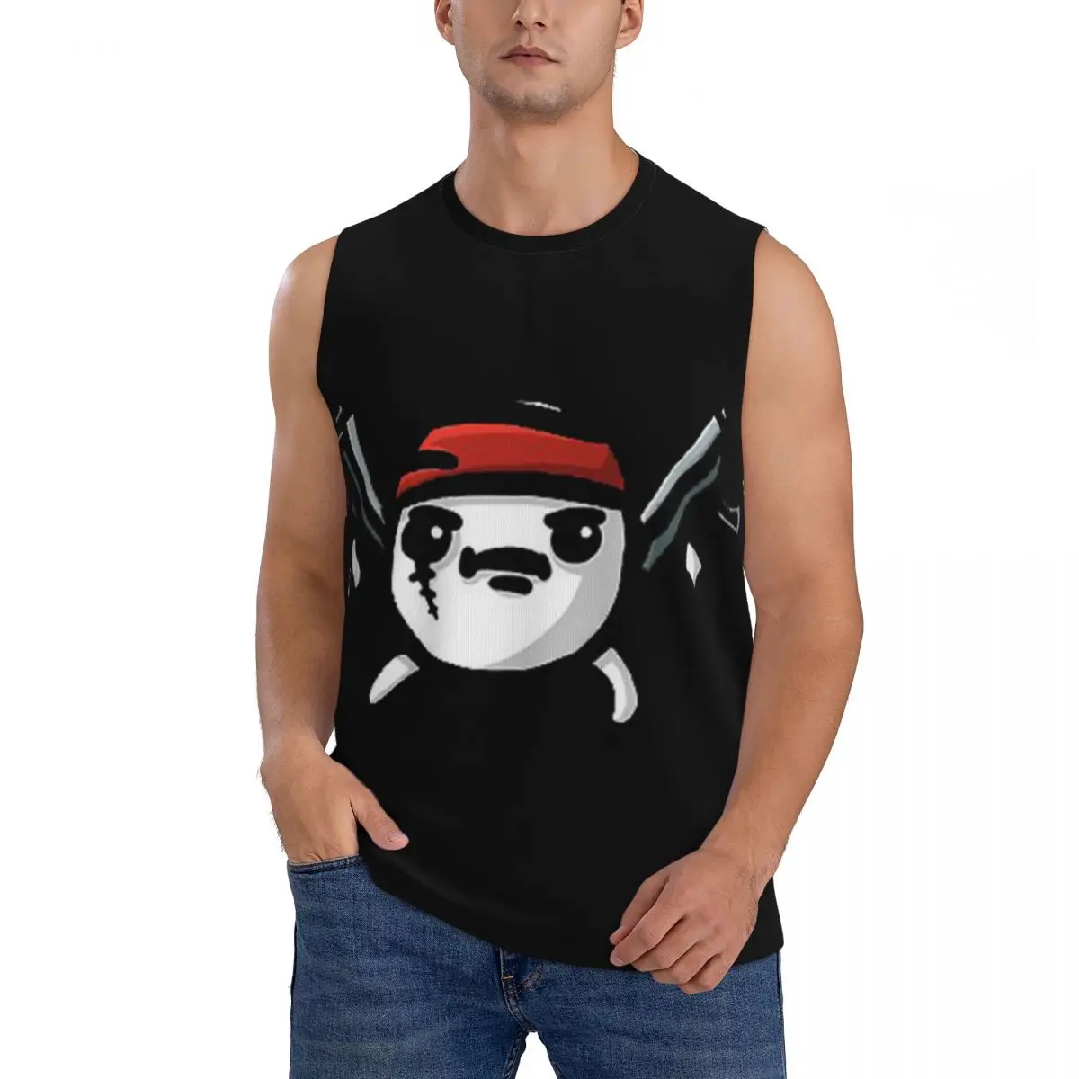 Brotato Potato Men Sleeveless Tank Tops Quick Dry Breathable Gym Fitness Running Summer Casual Sport Vest