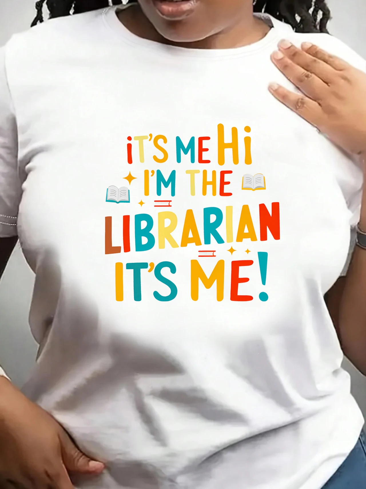 

【ZXH1128】Colorful letter printed plus size women's round neck T-shirt summer casual short sleeved top street fashion versatile