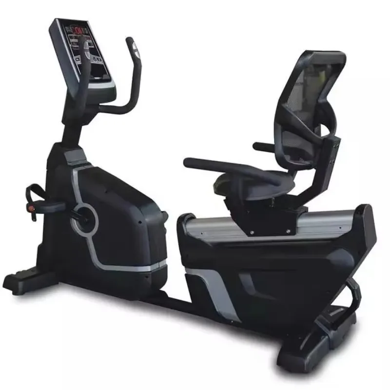 

Commercial Gym Indoor Cycling Bike with Seated Back - Elliptical-Style Equipment for Cardio Training