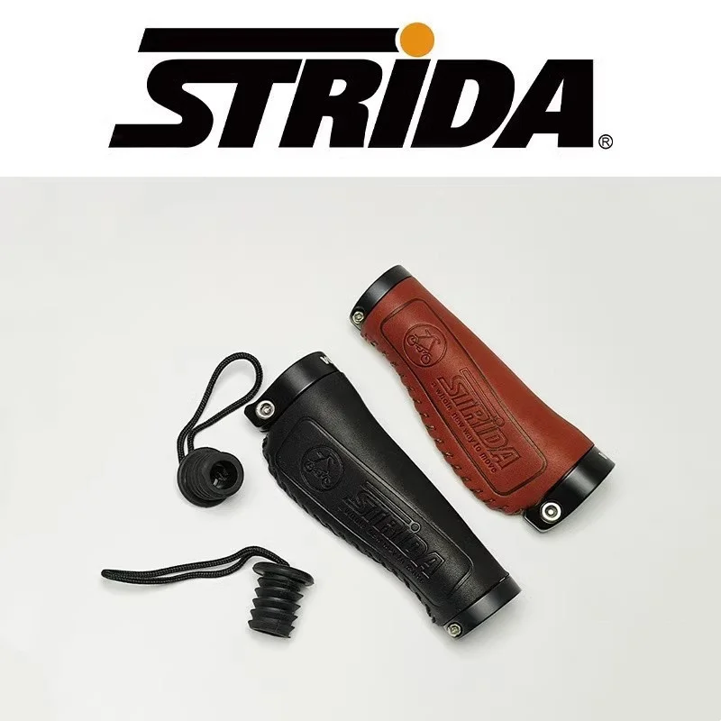 Folding bicycle strida grip ergonomic leather grips 128mm