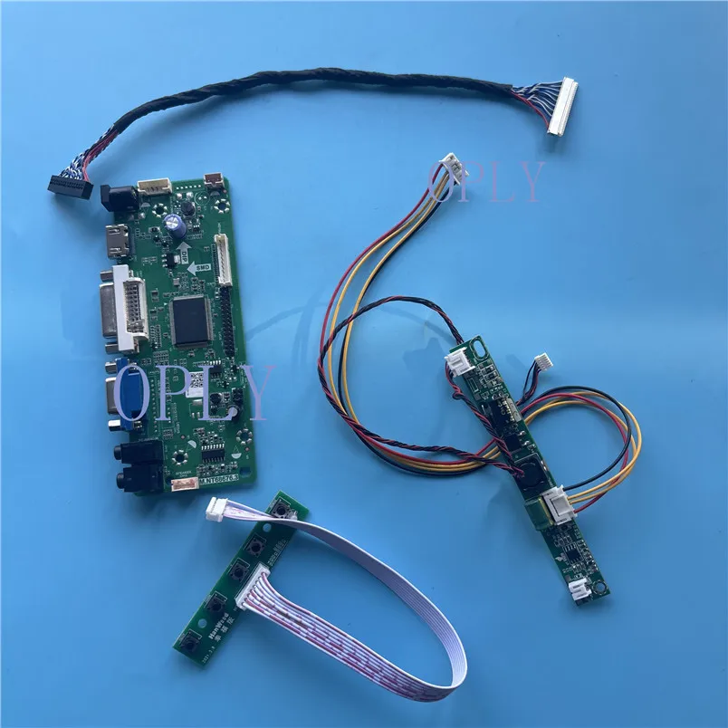 Controller Board driver board kit VGA LCD DVI AUDIO monitor for  M185XW01 M185XW01 V0 30pin 1366(RGB)×768  panel LED DIY